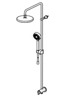 HANSABASICJET, Overhead shower set, 44390200