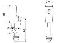 HANSAELECTRA, Urinalsteuerung, 6 V, Bluetooth, 09440189