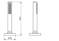 HANSASTILO, Douchette, 72 mm, 53549470