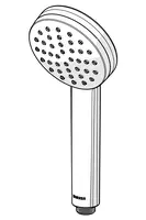 HANSAMEDIJET, Hand shower, d 100 mm, 04160170