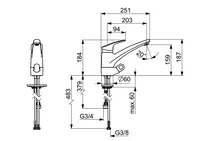 HANSAMIX, Robinetterie évier plus valve lave-vaisselle, 01152283