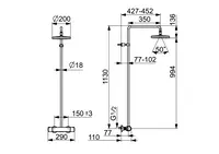 HANSAMICRA, Rain shower faucet, 44350100