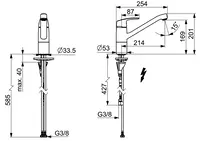 HANSAPINTO, Kitchen faucet, low pressure, 45381193