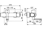 HANSACLINICA, Umývadlová batéria, 6 V, Bluetooth, 08866201