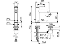 HANSADESIGNO Style, Washbasin faucet, 51832293