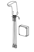 HANSAELECTRA, Wastafelkraan, 9/12 V, Bluetooth, 64432019