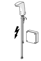 HANSAELECTRA, Umyvadlová baterie pro beztlakové ohřívače vody, 12 V, Bluetooth, 64421119