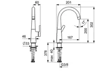 HANSADESIGNO Style, Washbasin faucet, 51492293