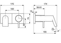 HANSASTELA, Kit de finition pour mitigeur de lavabo, 44902183