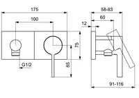 HANSALOFT, Cover part for shower faucet, 57639583