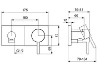 HANSASTELA, Cover part for shower faucet, 44569583