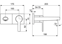 HANSARONDA, Piastra per miscelatore lavabo, 44882183