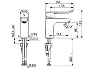 HANSACARE, Miscelatore lavabo, 46022286