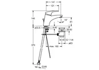 HANSAMIX, Miscelatore lavabo, 01092283