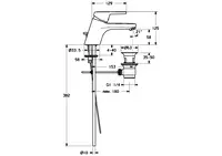 HANSACLINICA, Washbasin faucet, 01502173