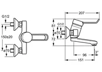 HANSACLINICA, Waschtischbatterie, 01526276