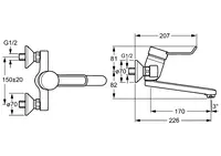 HANSACLINICA, Washbasin faucet, 01536276