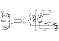 HANSACLINICA, Miscelatore lavabo, 01546276