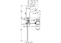 HANSAMEDIPRO, Waschtischbatterie, 01612103