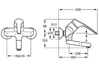 HANSAMEDICA, Washbasin faucet, 01692176