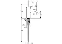 HANSAMEDIPRO, Miscelatore lavabo, 01712192