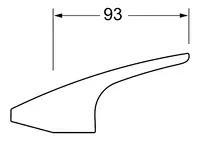 HANSAMIX, Hendel, L=93 mm, 01880083