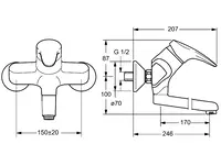 HANSAMIX, Washbasin and kitchen faucet, 01949283