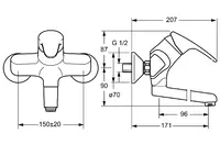 HANSAMIX, Washbasin faucet, 01969283