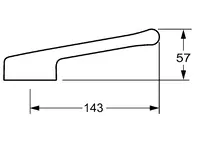 HANSAMEDIPRO, Langer Hebel, L=143, 02450006