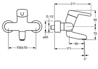 HANSAMEDIPRO, Waschtischbatterie, 02532203