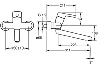 HANSAMEDIPRO, Rubinetto per lavabo e cucina, 02572203