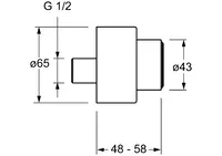 HANSA, Cover flange pair, 02720000