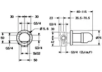 HANSA, Cover part for diverter, 02879135