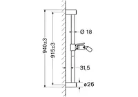 HANSA, Shower rail, 04480100