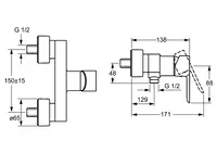 HANSALIGNA, Shower faucet, 06670103