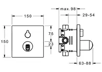 HANSAVAROX, Cover part for bath and shower faucet, 40509073