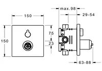 HANSADESIGNO, Cover part for bath and shower faucet, 40519073