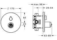 HANSADESIGNO, Cover part for bath and shower faucet, 40519083