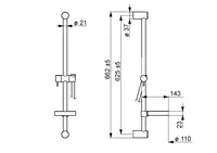 HANSAVIVA, Shower rail, 44140100