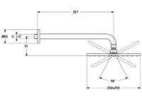 HANSAVIVA, Rain shower, 250x250 mm, 44260340