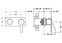 HANSARONDA, Cover part for bath and shower faucet, 44599503