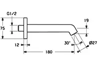 HANSADESIGNO, Uitloop, L=180, 51162170