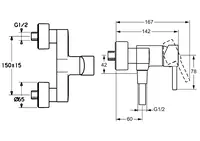 HANSAVANTIS Style, Shower faucet, 52450177