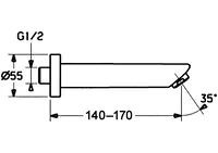 HANSA, Bec, L=170, 52502100