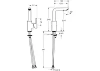 HANSAVANTIS Style, Miscelatore lavabo, 52552287