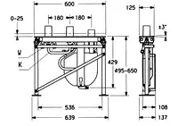 HANSACOMPACT, UP-Rohbauset Bade- und Brausearmatur, 53010200