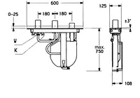 HANSACOMPACT, Body for bath and shower faucet, 53070200