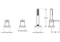 HANSADESIGNO, Kit de finition bain-douche encastré, 53259093