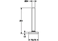 HANSASTILO, Hand shower, 75x75 mm, 53549120