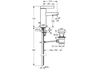 HANSALOFT, Washbasin faucet, 57542103